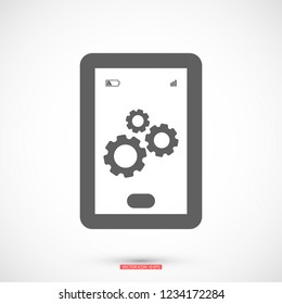 Phone icon with settings 