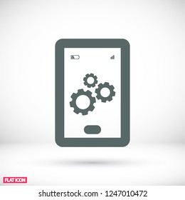 Phone icon with settings 