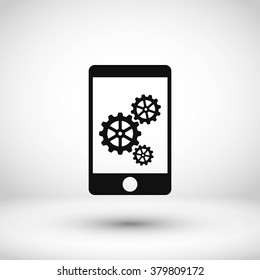 Phone icon with settings