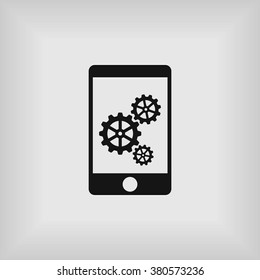 Phone icon with settings