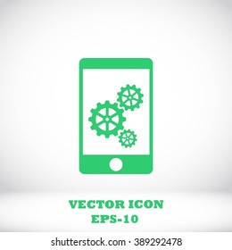 Phone icon with settings