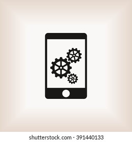 Phone icon with settings
