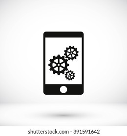 Phone icon with settings