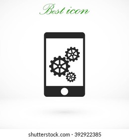 Phone icon with settings