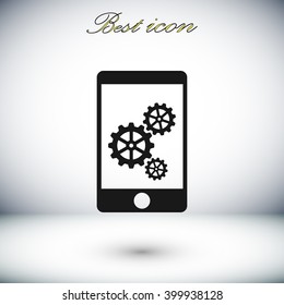 Phone icon with settings
