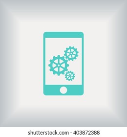 Phone icon with settings