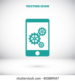 Phone icon with settings