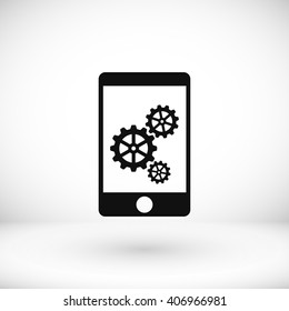 Phone icon with settings