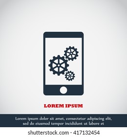 Phone icon with settings