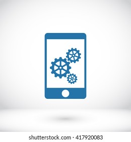Phone icon with settings