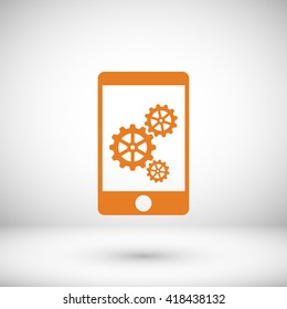 Phone icon with settings