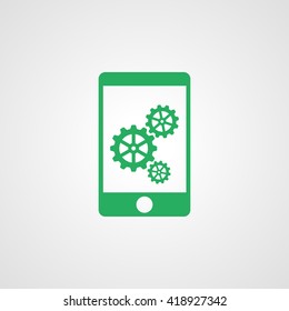 Phone icon with settings