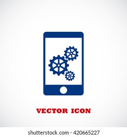 Phone icon with settings