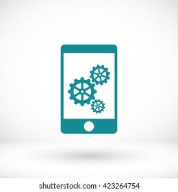 Phone icon with settings