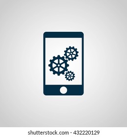 Phone icon with settings