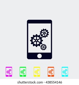 Phone icon with settings