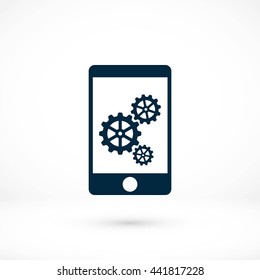 Phone icon with settings