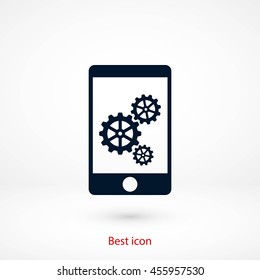 Phone icon with settings