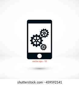 Phone icon with settings