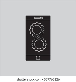 phone icon with settings 