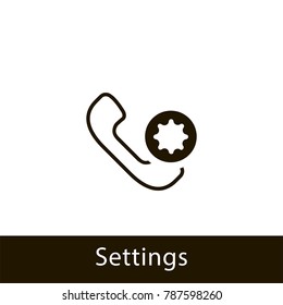 phone icon. settings phone. sign design