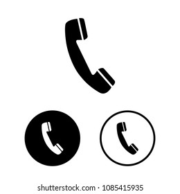 Phone icon set.Vector illustration