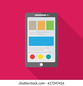 Phone icon with shadow