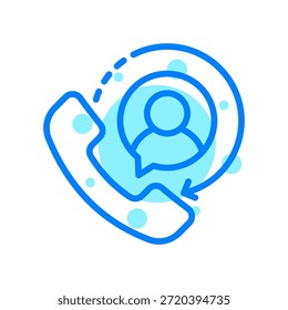Telefonsymbol in Form, Vektorgrafik