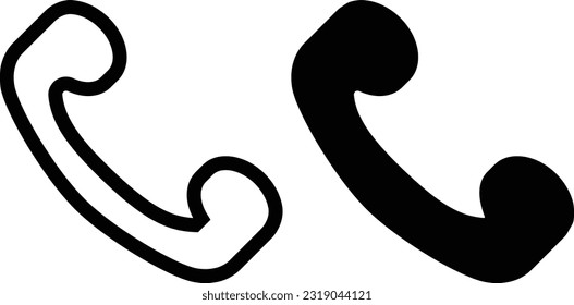 Hoja de iconos de teléfono, línea de estilo plana simple y de diseño sólido Isolated vector ilustración sobre fondo blanco. Para aplicaciones, logotipo, sitios web, símbolo , UI, UX, gráfico y diseño web. EPS 10.