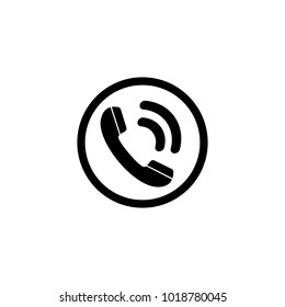 Phone icon, sign. Handset. Vector illustration