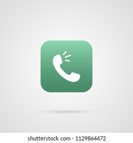 Phone icon, sign. Handset. Vector illustration app