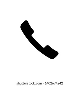 Phone icon, sign. Handset. Vector illustration. Flat design.
