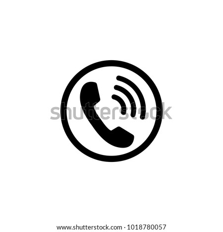 Phone icon, sign. Handset. Vector illustration