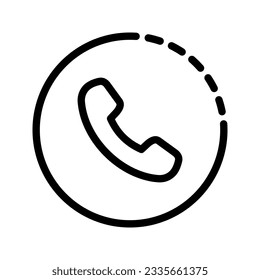 Phone icon. sign for mobile concept and web design. vector illustration