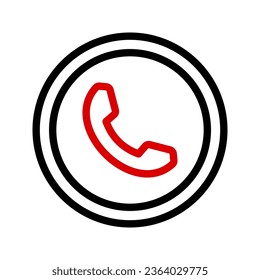 Phone icon.  sign for mobile concept and web design. vector illustration