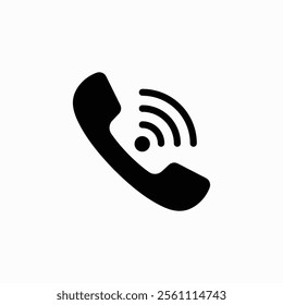 Phone icon, Phone silhouette, vector. Smartphone ringing vector