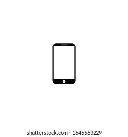  icono del teléfono. simple, plano, negro.