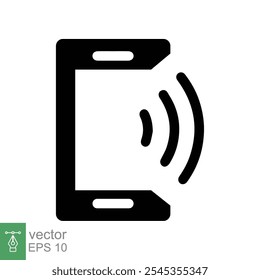 Phone icon. Simple flat style. Call, receiver, hotline, handset, contact support concept. Vector illustration isolated on white background. EPS 10.