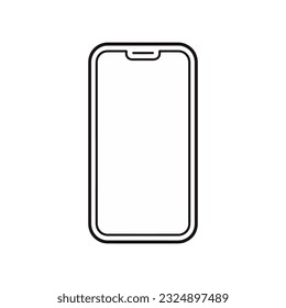 Phone icon simple on white background. Vector illustration
