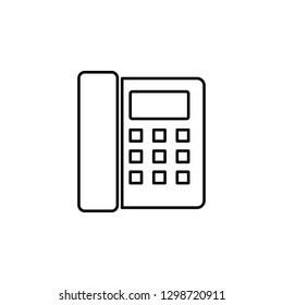 phone icon. Simple outline vector of business set for UI and UX, website or mobile application on white background