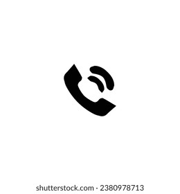 Phone icon. Simple style support service poster background symbol. Phone brand logo design element. Phone t-shirt printing. Vector for sticker.