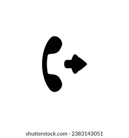 Phone icon. Simple style support service poster background symbol. Phone brand logo design element. Phone t-shirt printing. Vector for sticker.