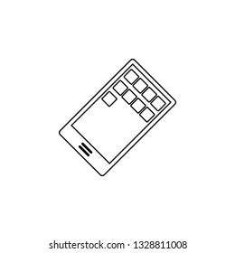 phone icon. Simple thin line, outline vector of universal icons for UI and UX, website or mobile application