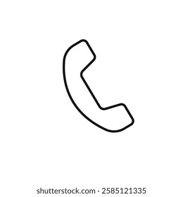 Phone icon. simple thin line vector icon