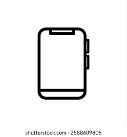 Phone icon. Smartphone outline. Mobile phone vector illustration