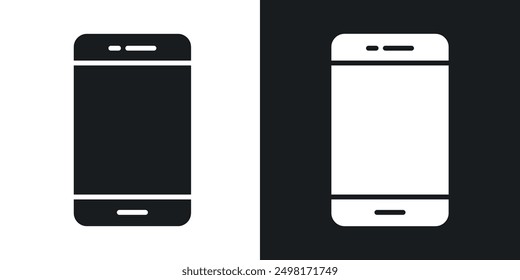 Phone icon in solid style