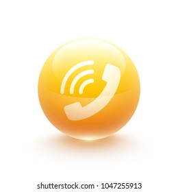 Phone icon sphere