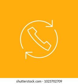 Phone Icon, Stock Vector, eps10.