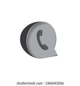 phone icon in stylish flat style isolated on white background. phone symbol hacker