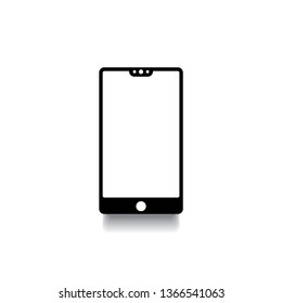 phone icon in stylish flat style isolated on white background. phone symbol hacker